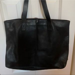 Black Leather Ugg Tote